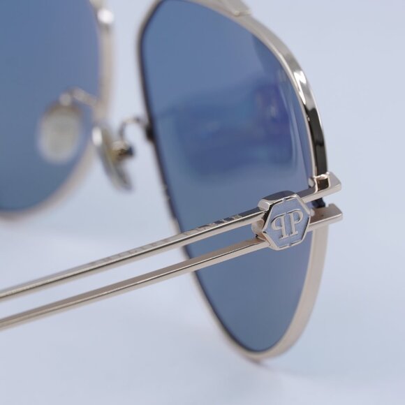 🕶️ New Philipp Plein SPP048M 033M Sunglasses - Shiny Rose Gold Frame - Picture 5 of 12